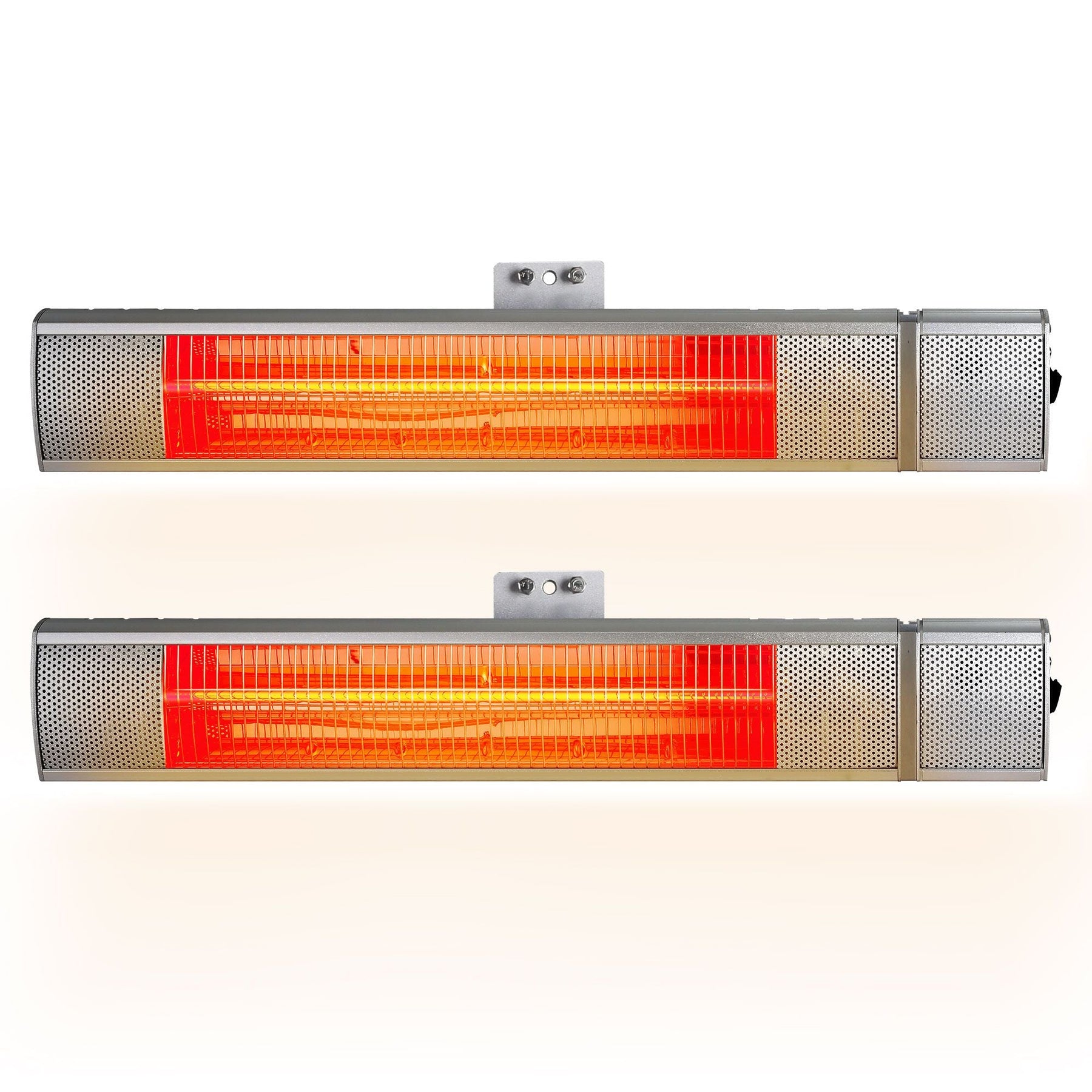 Devanti 2PCS Electric Strip Heater Radiant Infrared Heaters Remote Control 2000W - SportZone.co.nz