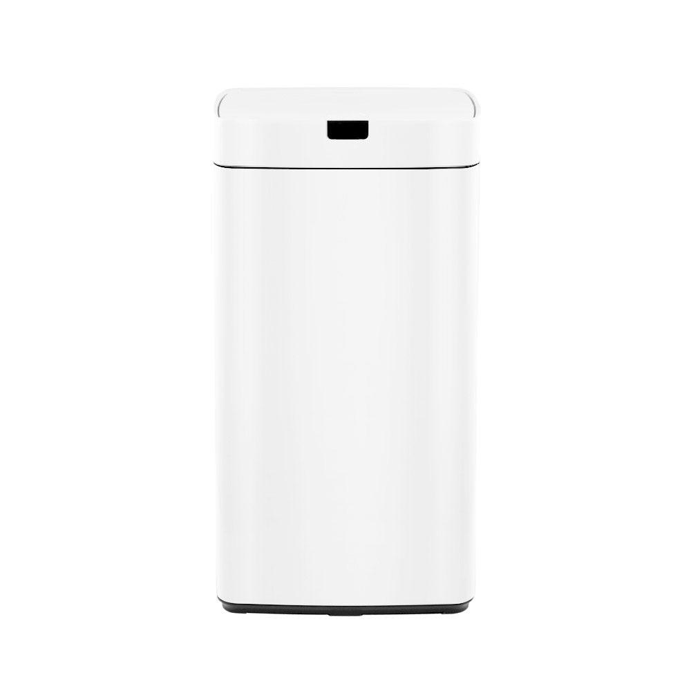 Devanti 45L Motion Sensor Bin Rubbish Automatic White - SportZone.co.nz