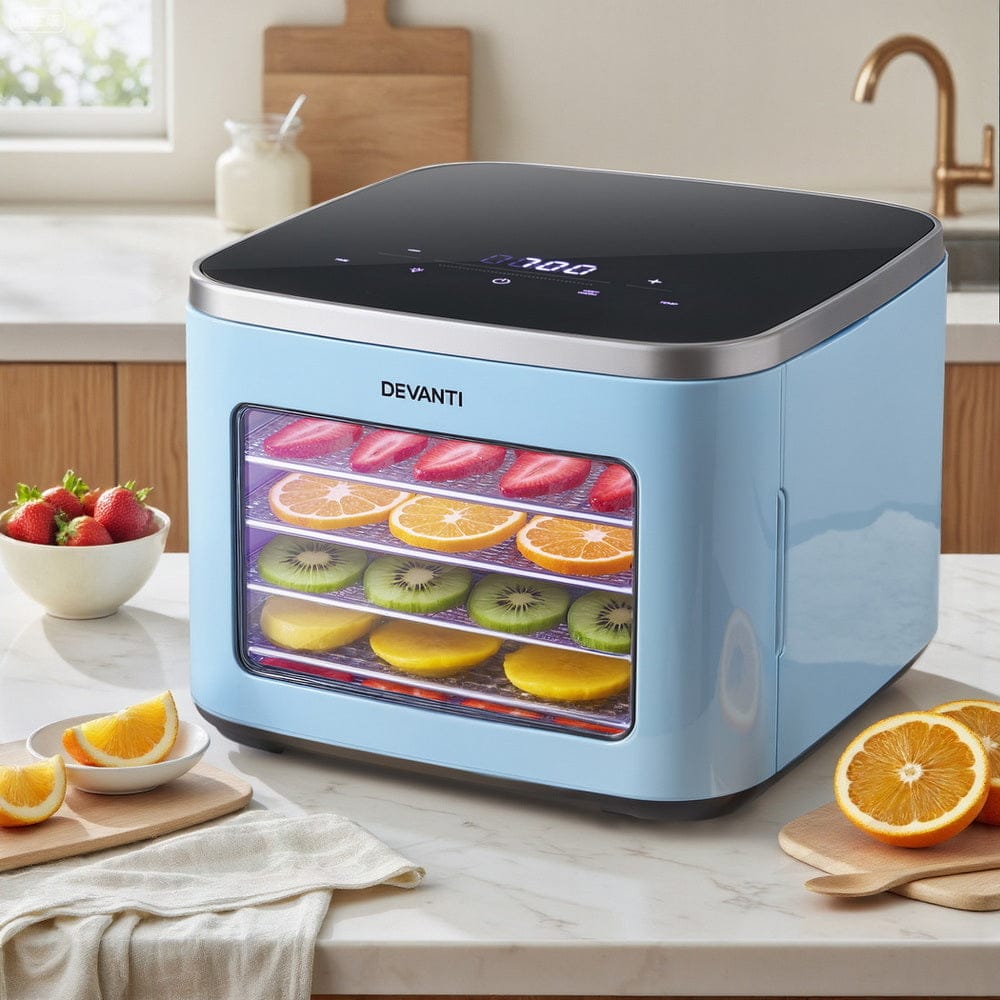 Devanti 5 Trays Food Dehydrator Mini Fruit Dryer 500W - SportZone.co.nz