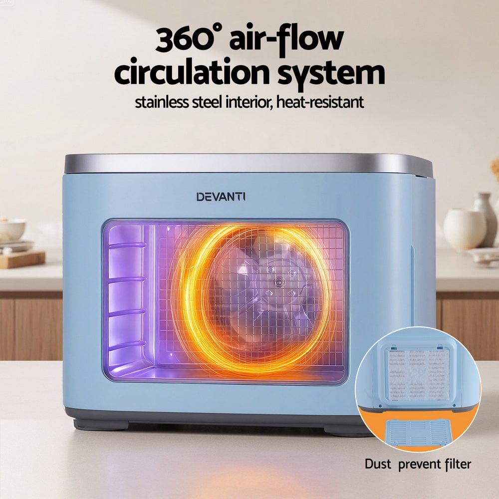 Devanti 5 Trays Food Dehydrator Mini Fruit Dryer 500W - SportZone.co.nz