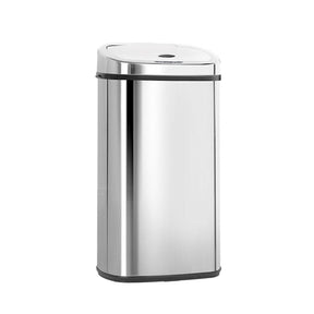 Devanti 50L Motion Sensor Bin Rubbish Automatic Silver - SportZone.co.nz