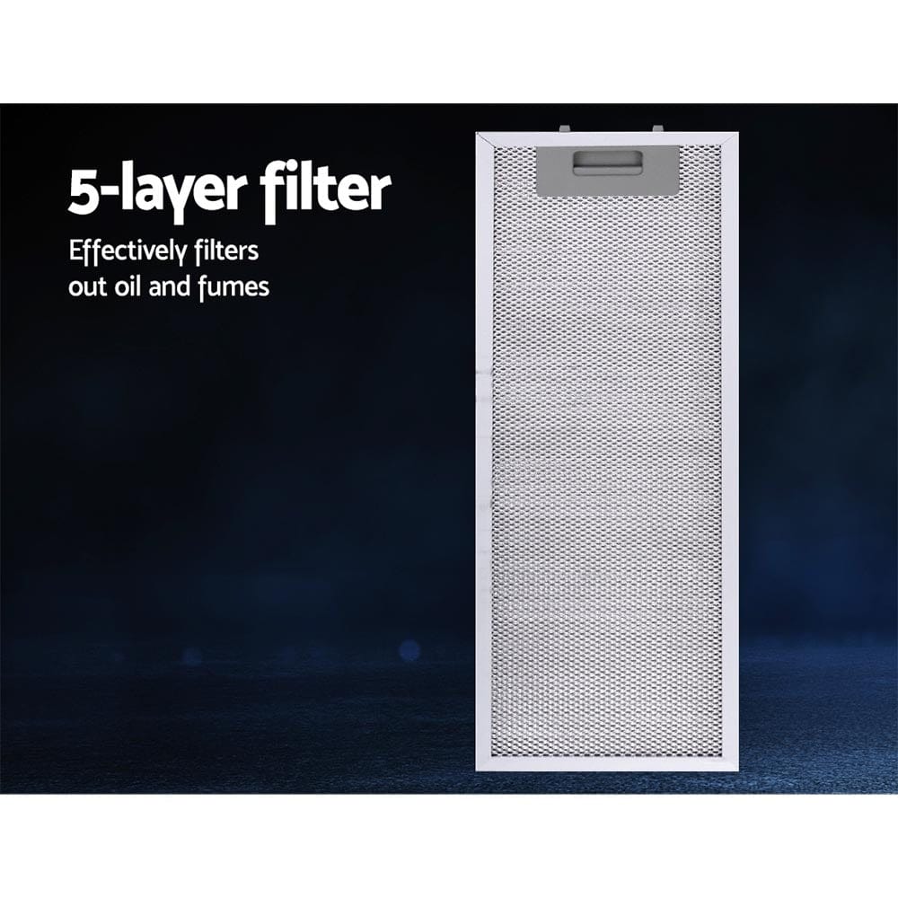 Devanti 520mm Range Hood 52cm Rangehood Stainless Steel - SportZone.co.nz