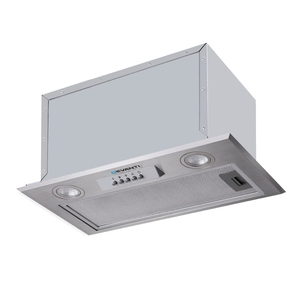 Devanti 520mm Range Hood 52cm Rangehood Stainless Steel - SportZone.co.nz