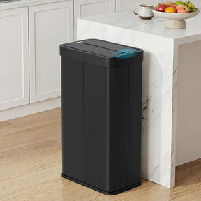 Devanti 70L Automatic Sensor Kitchen Bin – Touchless Smart Rubbish Bin - Black - SportZone.co.nz