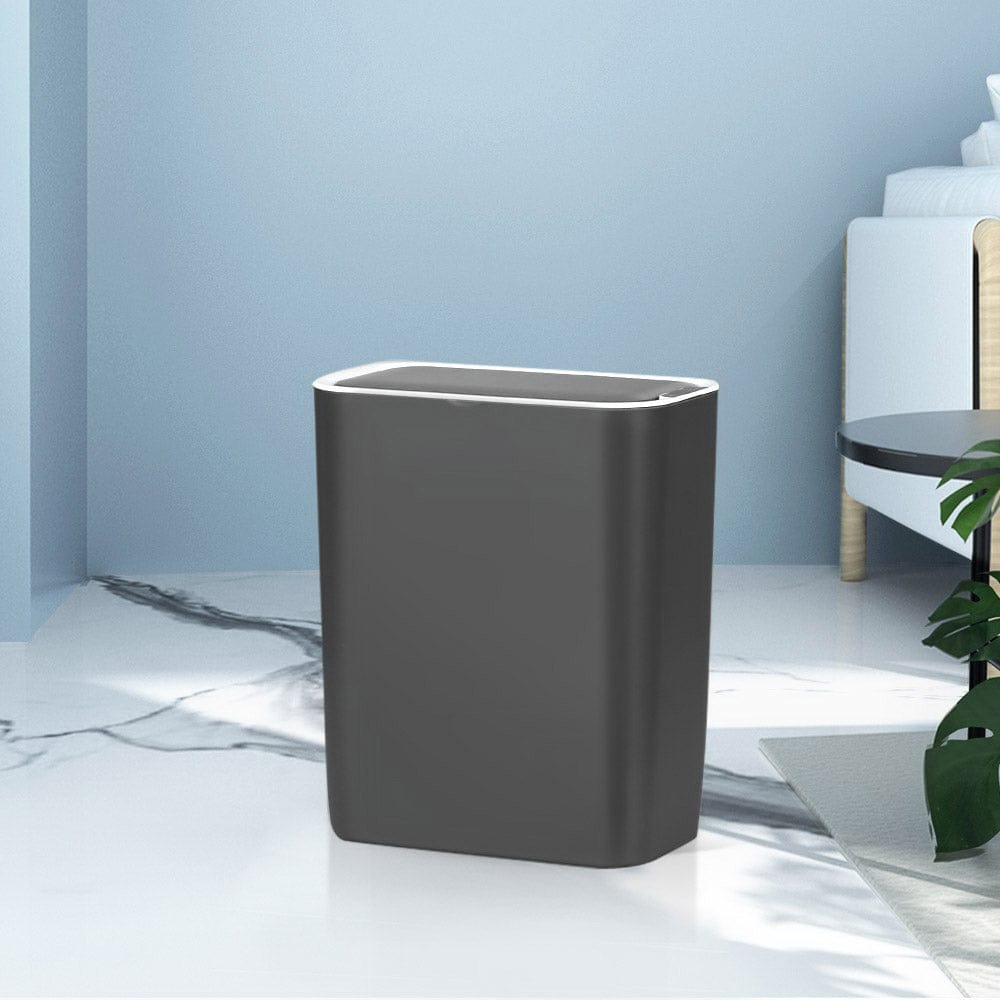 Devanti 9L Motion Sensor Bin Rubbish Automatic Ash Black - SportZone.co.nz
