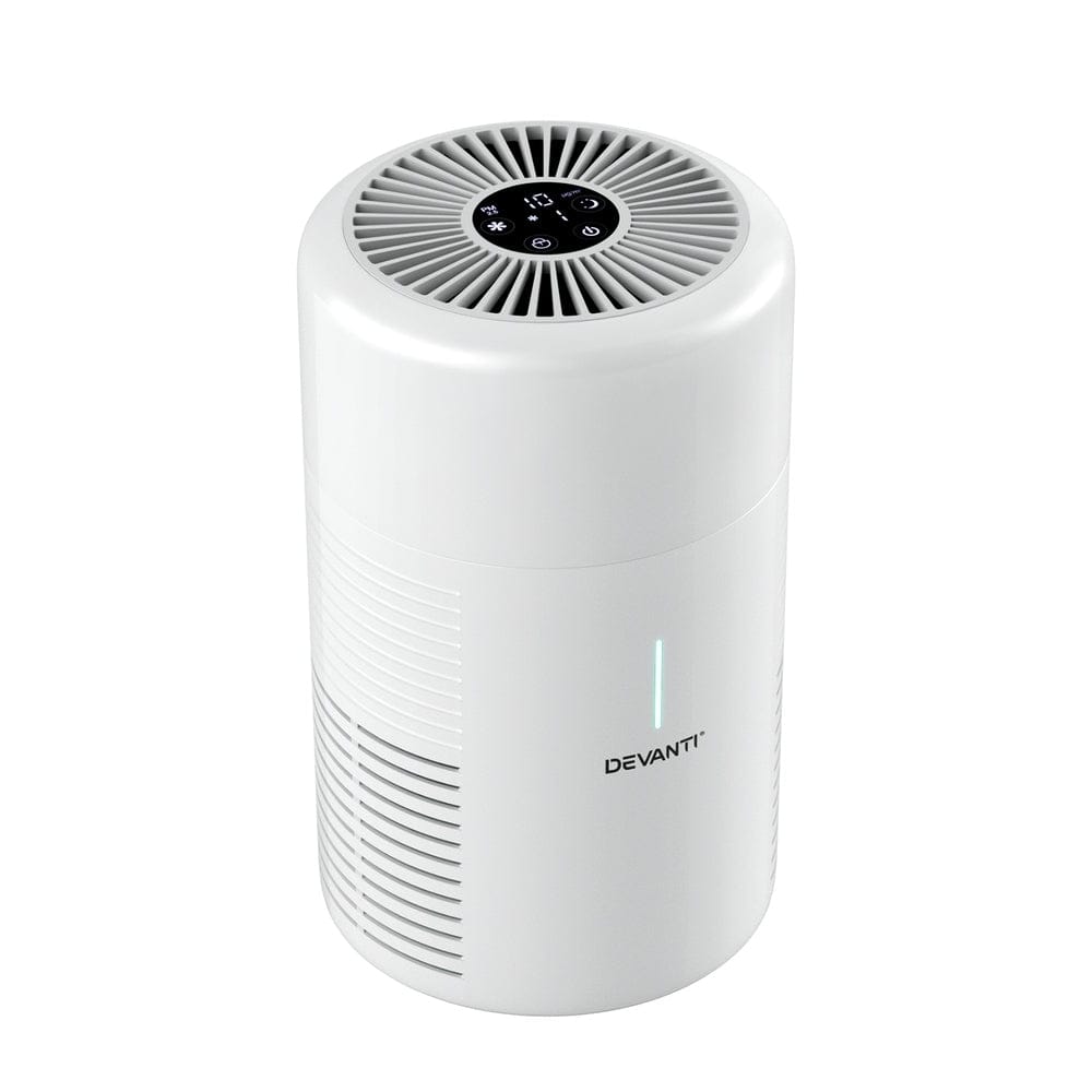 Devanti Air Purifier HEPA Filter Home Purifiers Dust Sensor PM2.5 Remover - SportZone.co.nz