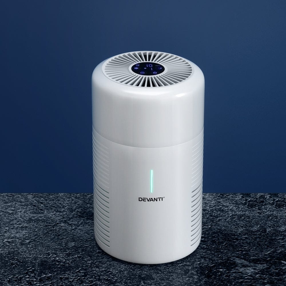 Devanti Air Purifier HEPA Filter Home Purifiers Dust Sensor PM2.5 Remover - SportZone.co.nz