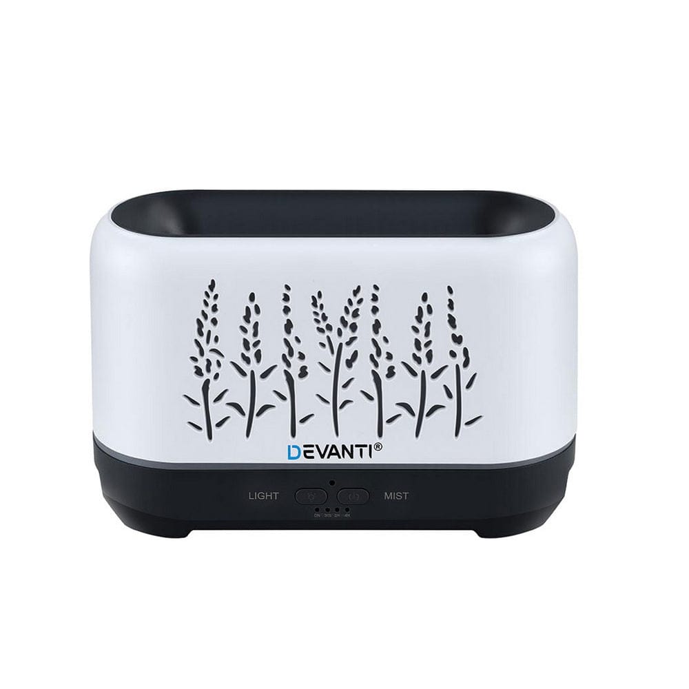 Devanti Aroma Diffuser Aromatherapy Flame 200ml - SportZone.co.nz