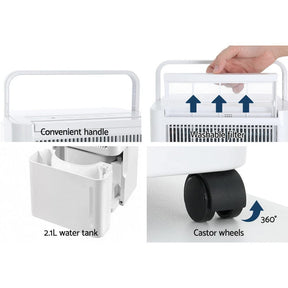Devanti Dehumidifier 12L Air Purifier White - SportZone.co.nz
