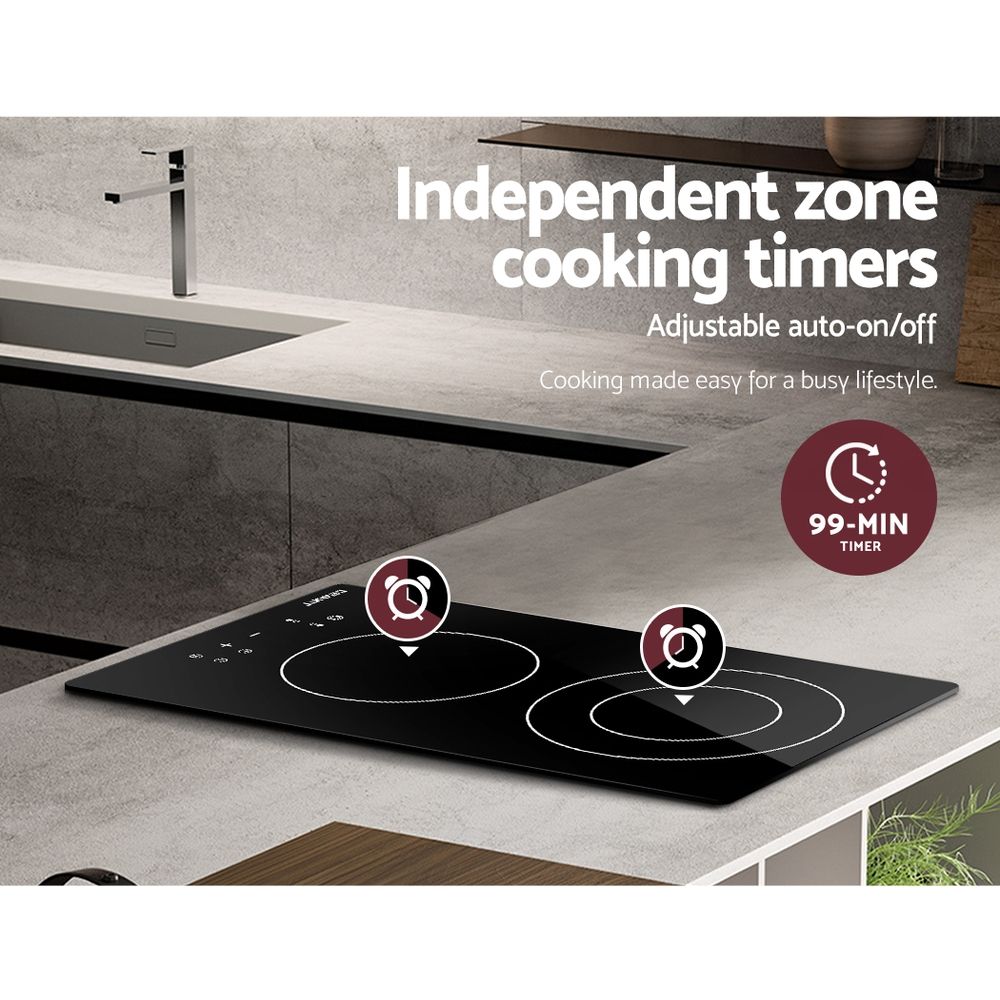 Devanti Electric Ceramic Cooktop 30cm - SportZone.co.nz