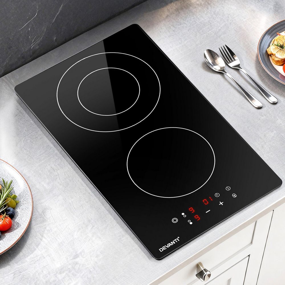 Devanti Electric Ceramic Cooktop 30cm - SportZone.co.nz