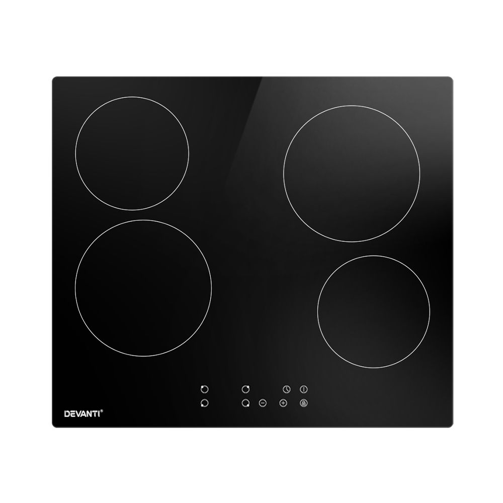 Devanti Electric Ceramic Cooktop 60cm Touch Control - SportZone.co.nz