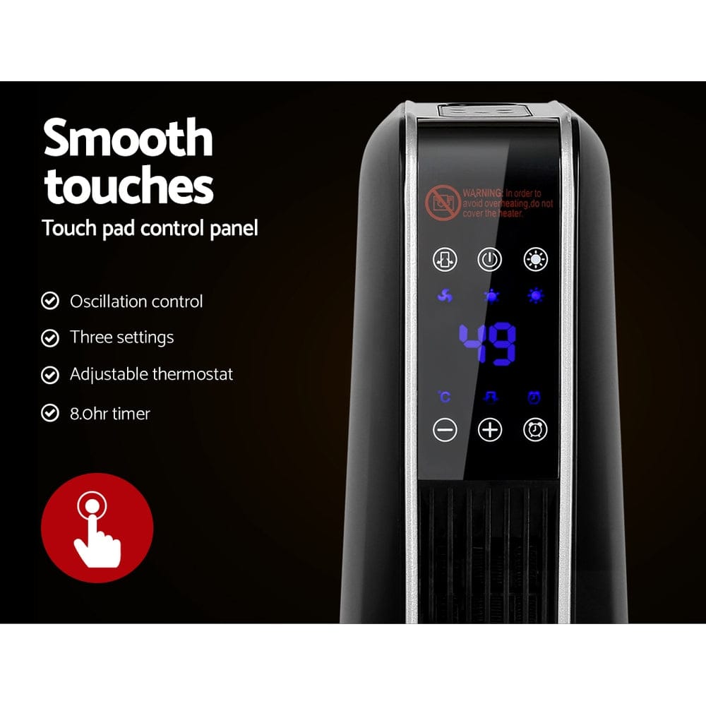 Devanti Electric Ceramic Tower Heater 2400W - SportZone.co.nz