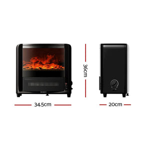 Devanti Electric Fireplace Fire Heaters 2000W - SportZone.co.nz