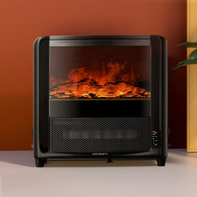 Devanti Electric Fireplace Fire Heaters 2000W - SportZone.co.nz