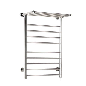 Devanti Electric Heated Towel Rail Rack 14 Bars Wall Mounted Clothes Dry Warmer - SportZone.co.nz