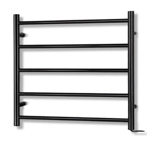 Devanti Electric Heated Towel Rail Rack 5 Bars Wall Mounted Clothes Dry Warmer - SportZone.co.nz