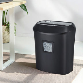 Devanti Electric Paper Shredder for Home Office 10 A4 Paper Sheet Cross-Cut Paper - SportZone.co.nz