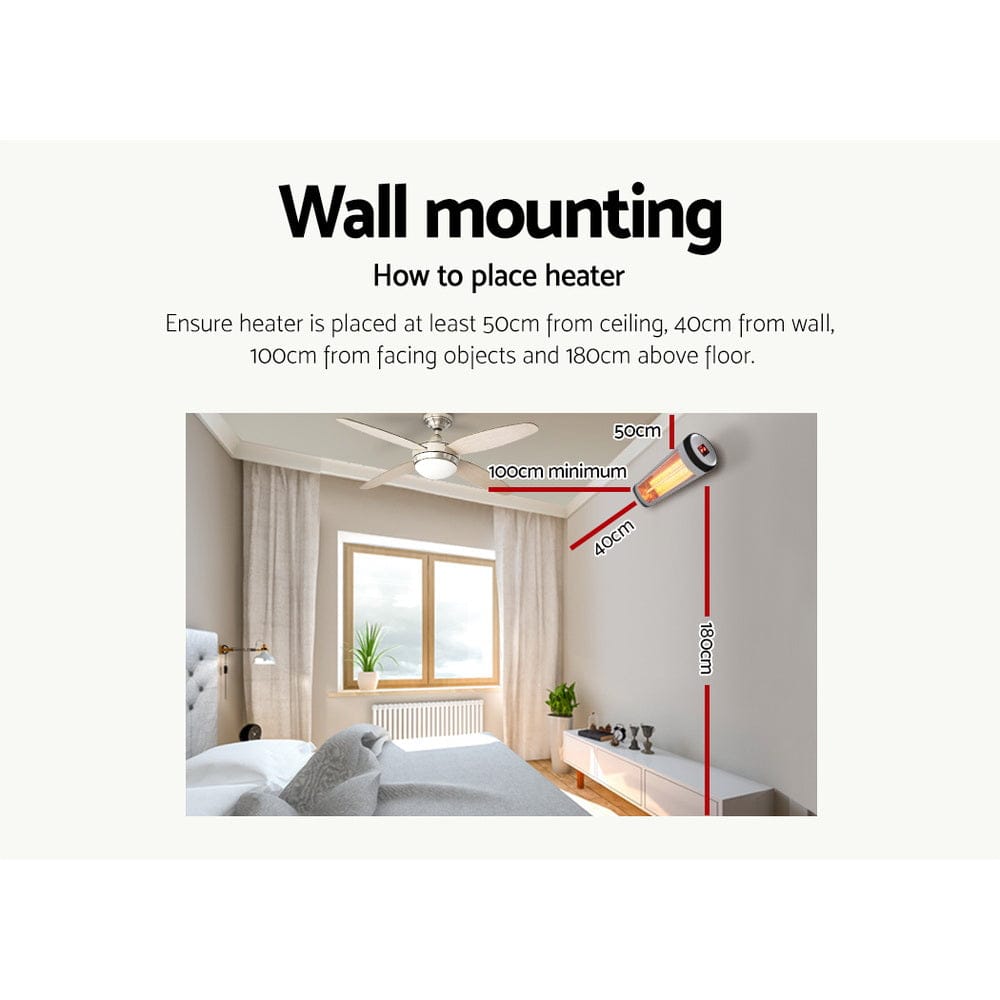 Devanti Electric Strip Heater 2000W - SportZone.co.nz