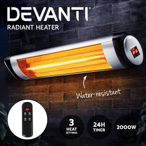 Devanti Electric Strip Heater 2000W - SportZone.co.nz
