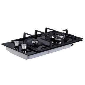 Devanti Gas Cooktop 30cm 2 Burner Black - SportZone.co.nz