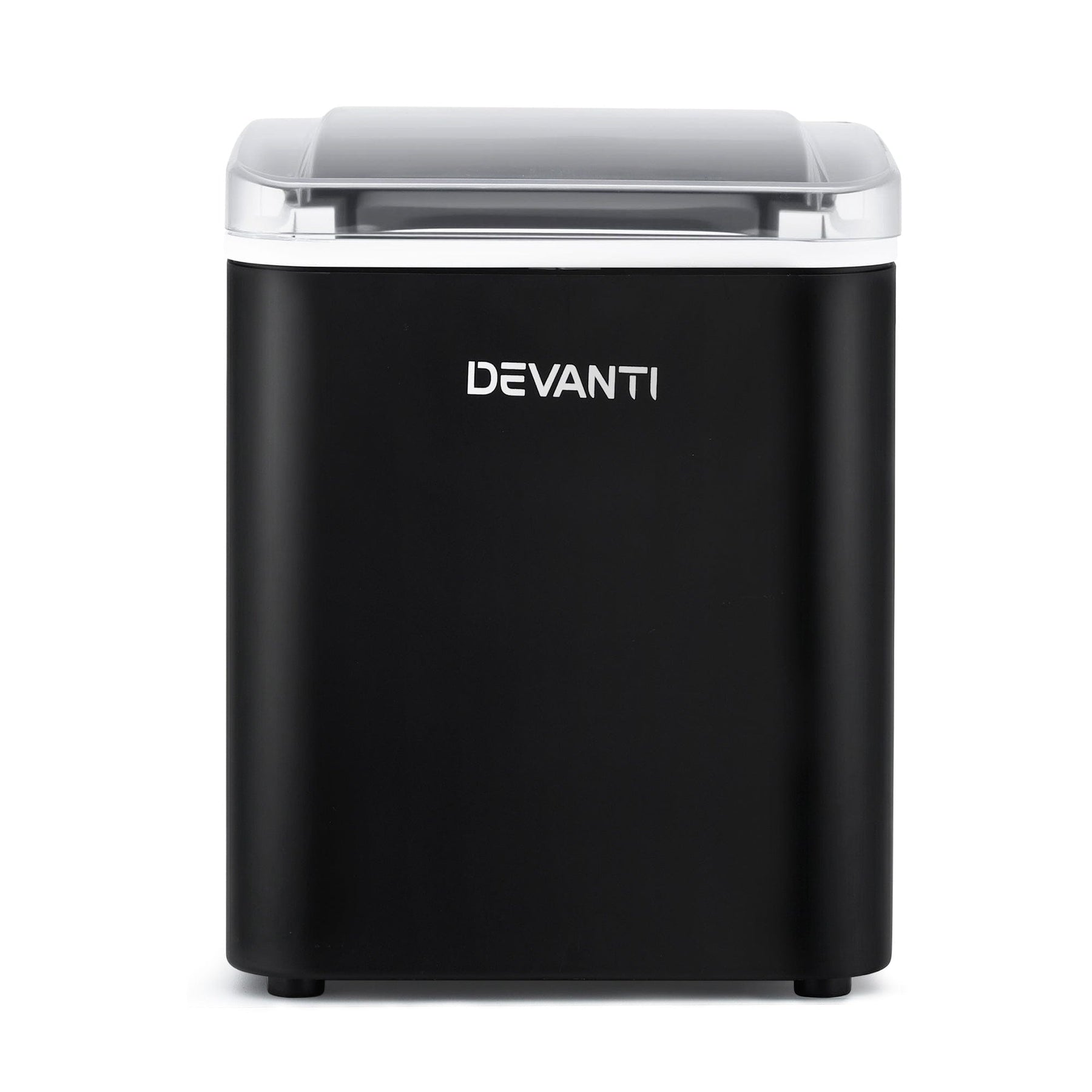 Devanti Ice Maker Machine Portable 12kg Countertop w/Self Cleaning 1.2L Black - SportZone.co.nz