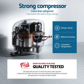 Devanti Ice Maker Machine Portable 12kg Countertop w/Self Cleaning 1.2L White - SportZone.co.nz