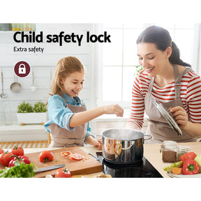 Devanti Induction Cooktop 30cm Electric Cooker - SportZone.co.nz