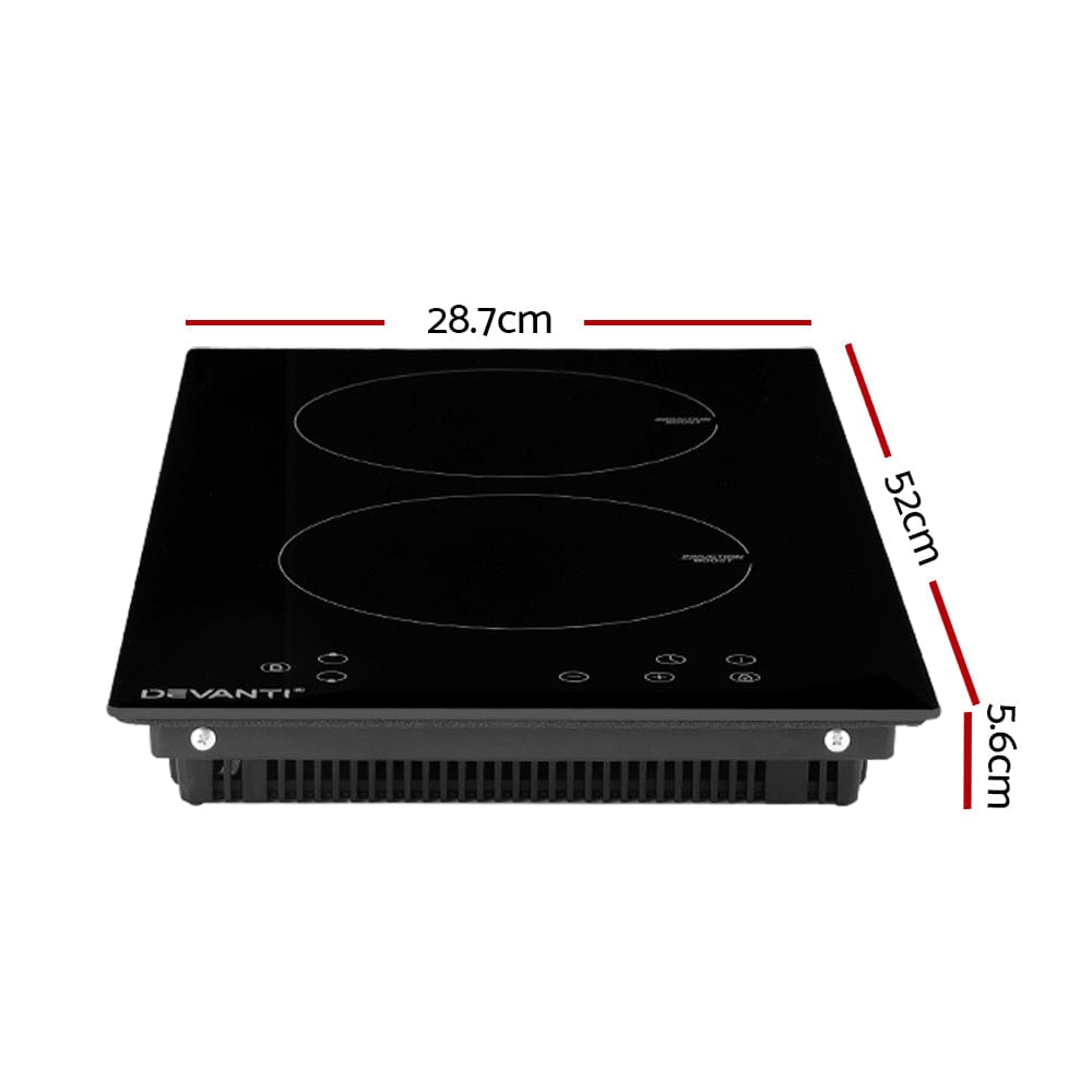 Devanti Induction Cooktop 30cm Electric Cooker - SportZone.co.nz