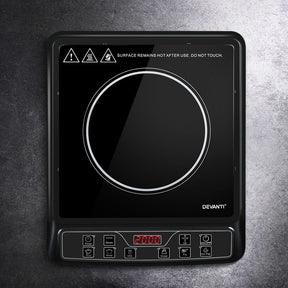 Devanti Induction Cooktop 30cm Portable Cooker - SportZone.co.nz