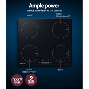Devanti Induction Cooktop 60cm Electric Cooker - SportZone.co.nz