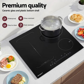 Devanti Induction Cooktop 60cm Electric Cooker - SportZone.co.nz