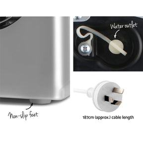 Devanti Portable Ice Cube Maker - Silver - SportZone.co.nz
