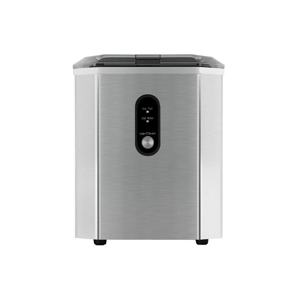 Devanti Portable Ice Maker Machine Ice Cube 12kg Bar Countertop Stainless Steel - SportZone.co.nz