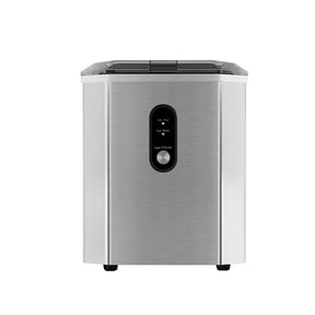 Devanti Portable Ice Maker Machine Ice Cube 12kg Bar Countertop Stainless Steel - SportZone.co.nz