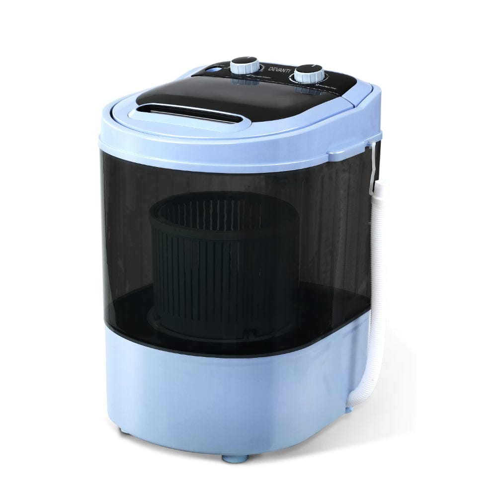 Devanti Portable Washing Machine 3KG Black - SportZone.co.nz