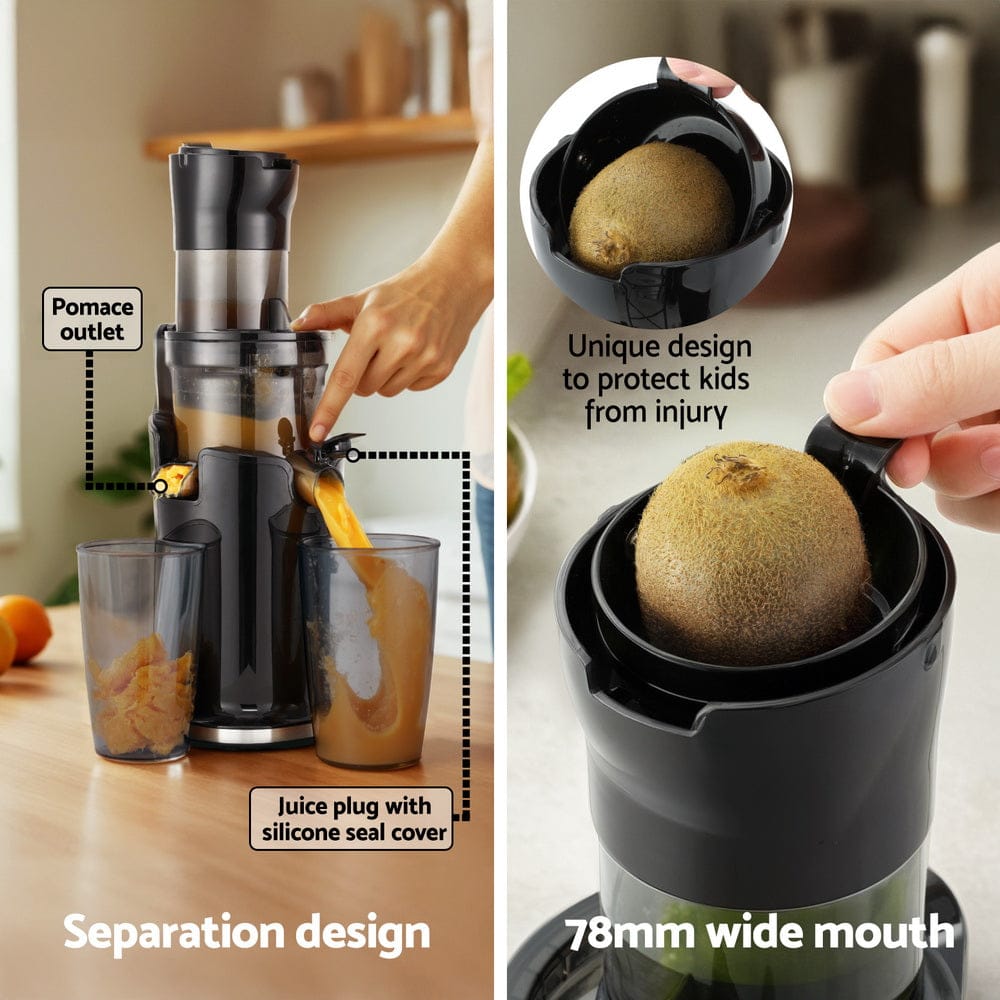 Devanti Slow Juicer Cold Press Fruit Juicer - SportZone.co.nz