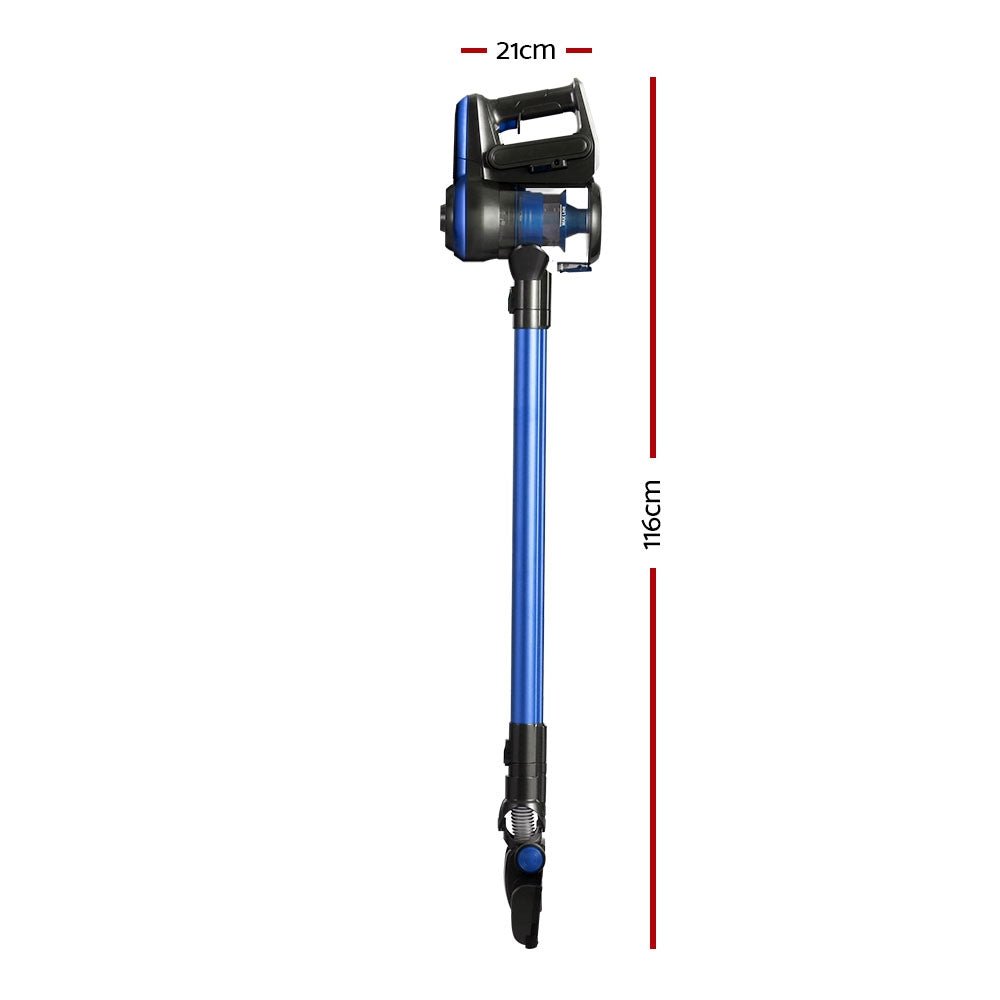 Devanti Stick Vacuum Cleaner Brushless Cordless 250W Blue - SportZone.co.nz