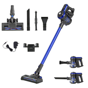 Devanti Stick Vacuum Cleaner Brushless Cordless 250W Blue - SportZone.co.nz
