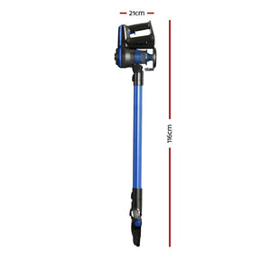 Devanti Stick Vacuum Cleaner Brushless Cordless 250W Blue - SportZone.co.nz