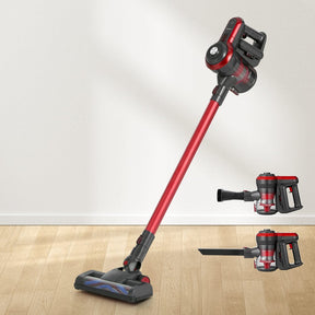 Devanti Stick Vacuum Cleaner Brushless Cordless 250W Red - SportZone.co.nz