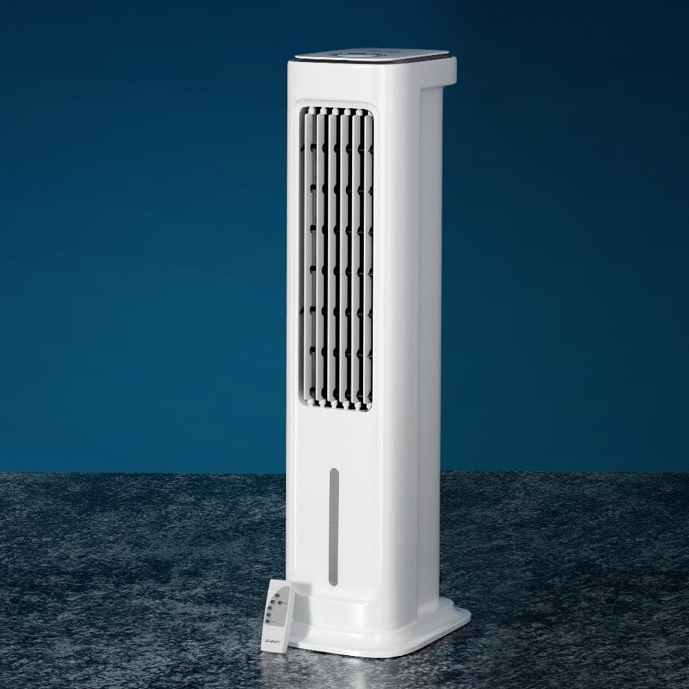 Devanti Tower Evaporative Air Cooler Conditioner Portable Cool Fan Humidifier 6L - SportZone.co.nz