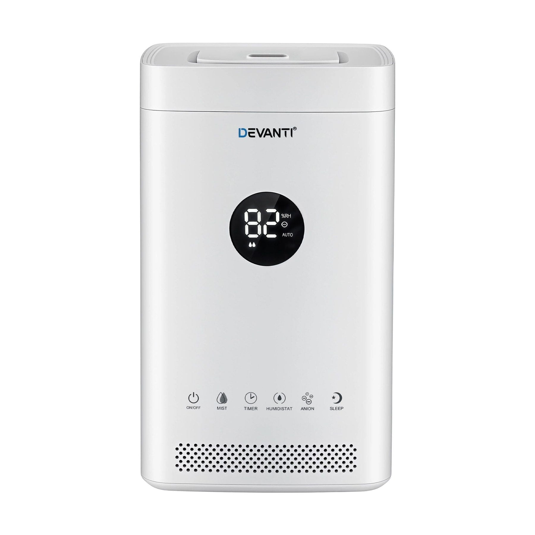 Devanti Ultrasonic Humidifier Air Purifier Top Fill Auto Humidity 3.5L White - SportZone.co.nz