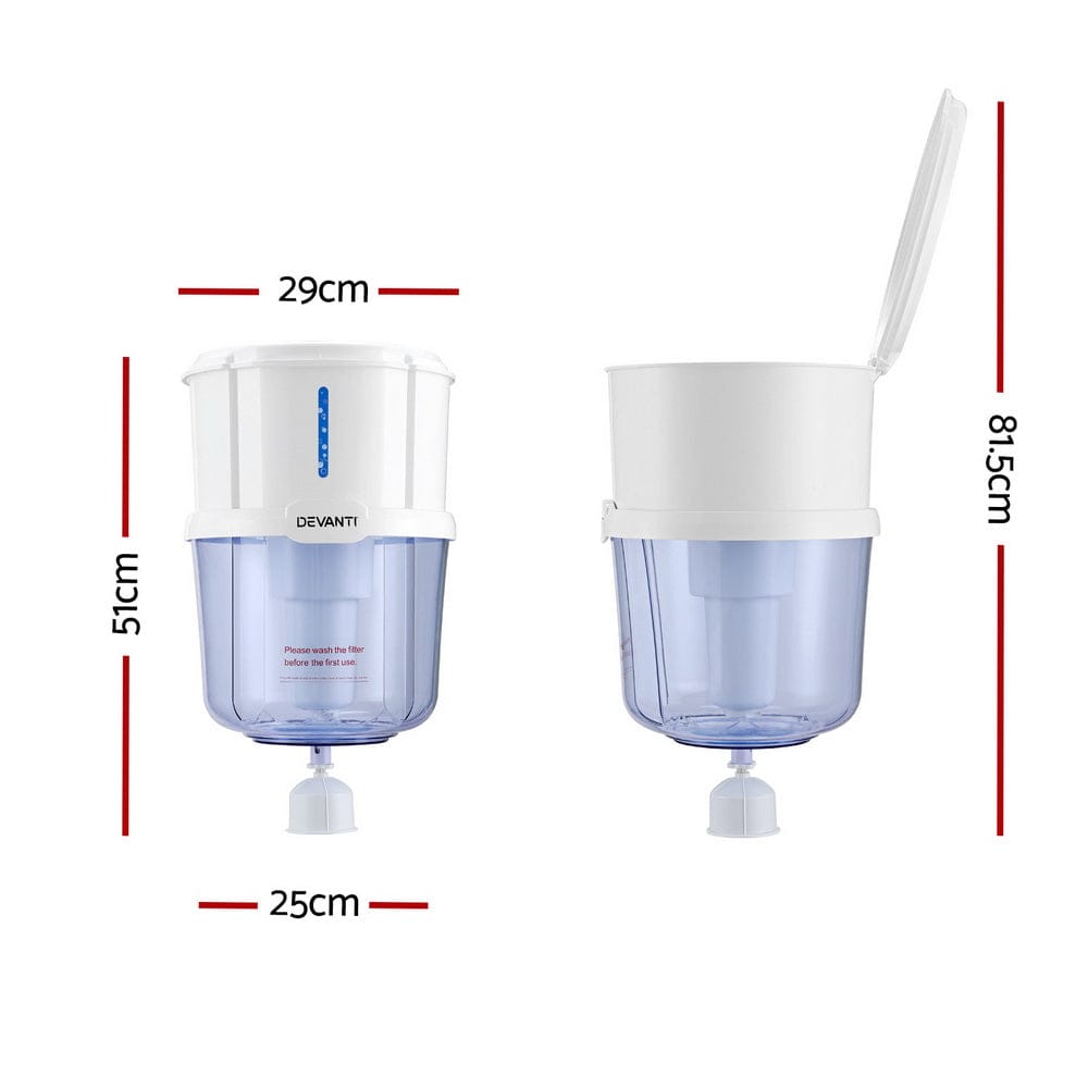 Devanti Water Cooler Dispenser 15L Filter Bottle - SportZone.co.nz