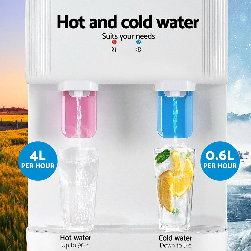 Devanti Water Cooler Dispenser Bench Top White - SportZone.co.nz