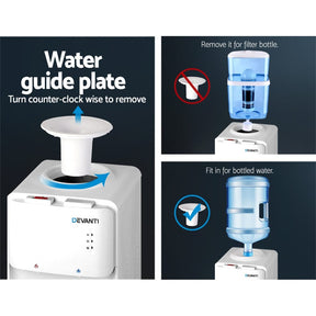Devanti Water Cooler Dispenser Stand White - SportZone.co.nz