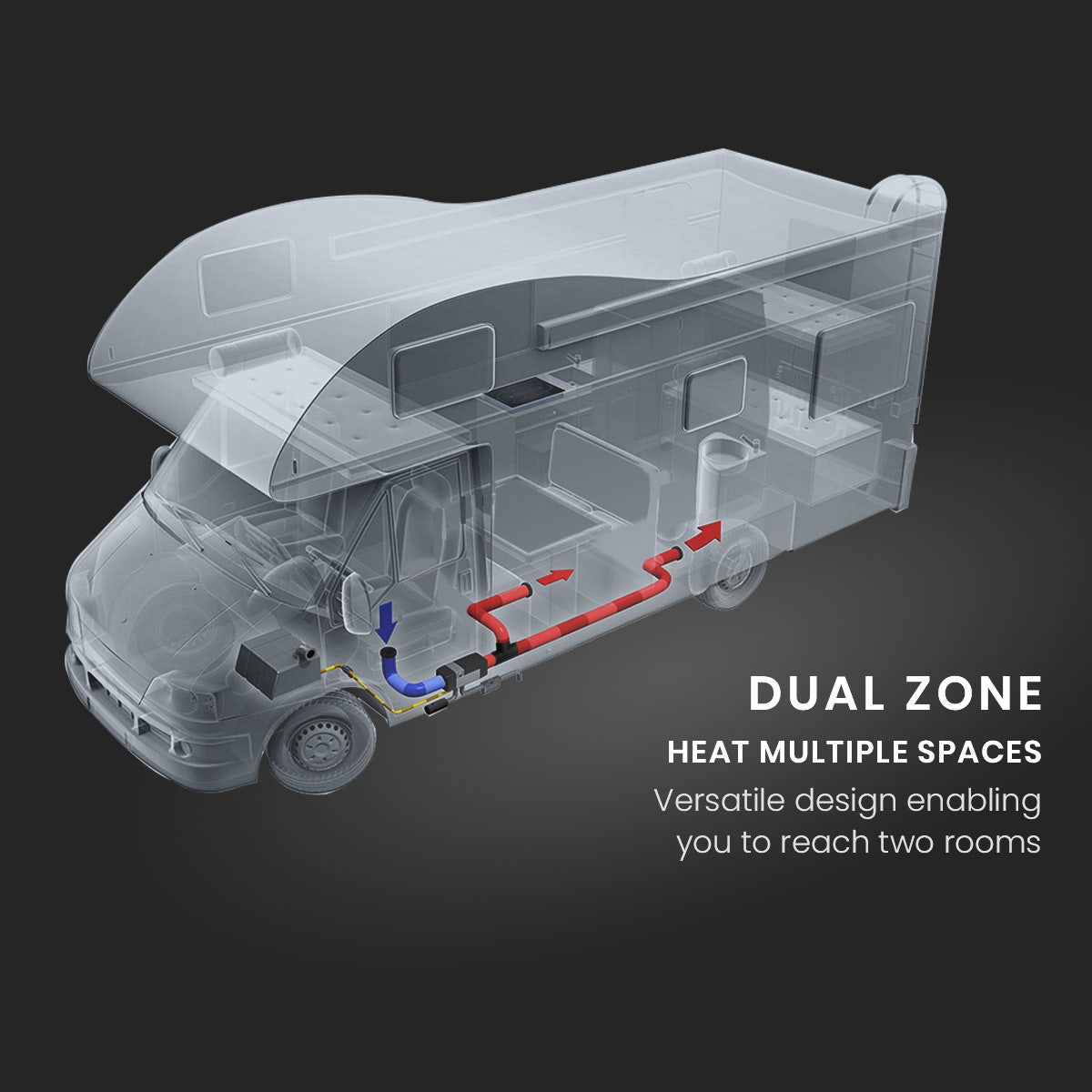 Diesel Heater 12V Caravan Camper Trailer Van Air Motorhome 5kW Volt Parking RV - SportZone.co.nz
