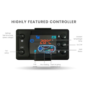 Diesel Heater 12V Caravan Camper Trailer Van Air Motorhome 5kW Volt Parking RV - SportZone.co.nz