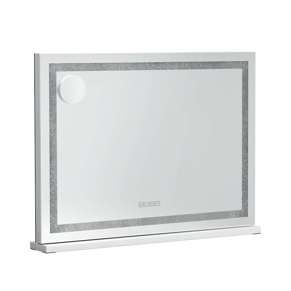 Embellir Bluetooth Makeup Mirror 58x46cm Hollywood Vanity with LED Light Crystal - SportZone.co.nz