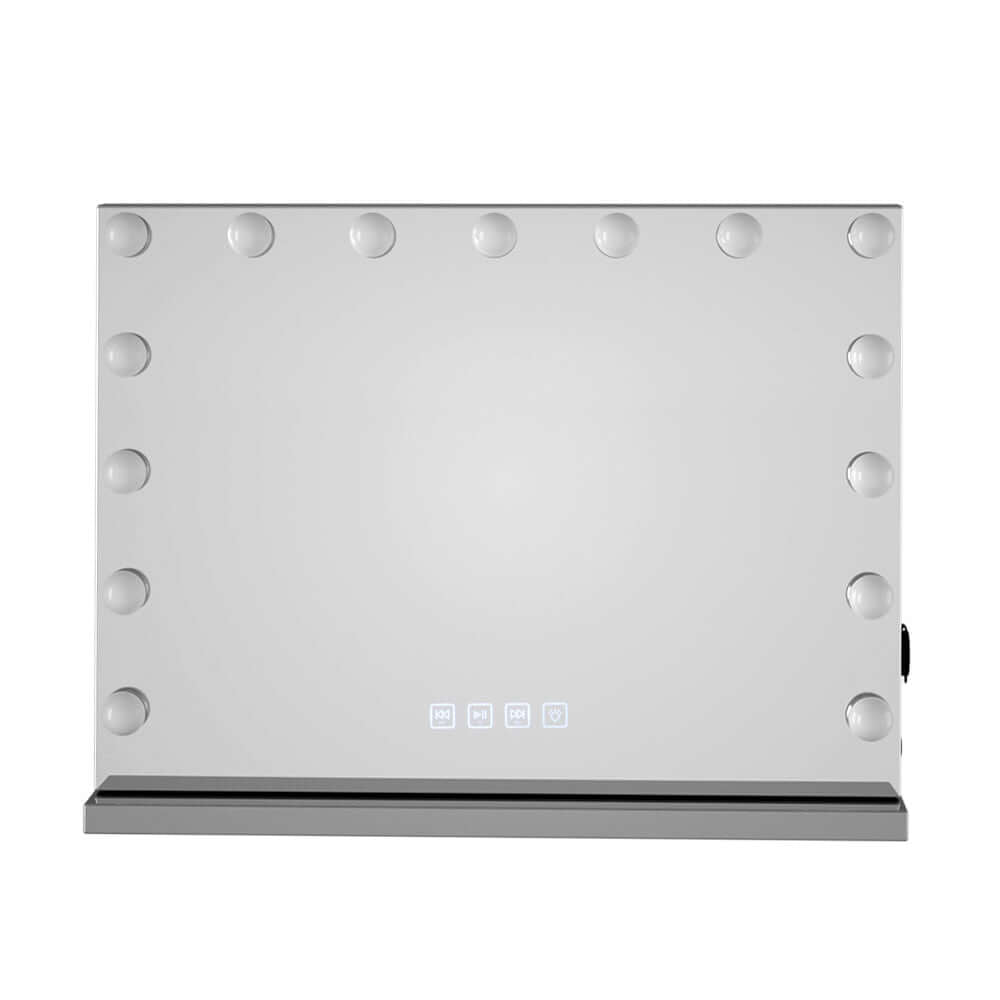 Embellir Bluetooth Makeup Mirror 58x46cm Hollywood Vanity with LED Light Wall - SportZone.co.nz
